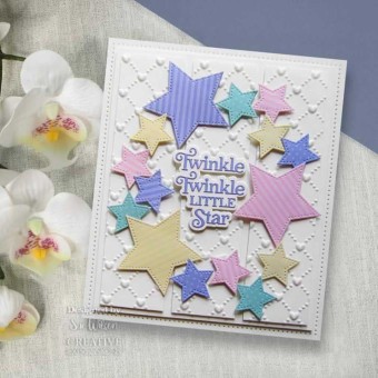 Pierced Star Set of 5 Nesting Paper Craft Die