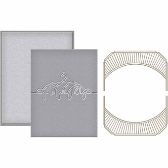 Place Card/Mini Topper Glimmer Plate & Cuttin