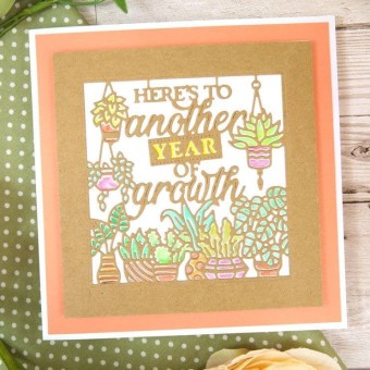 Planting & Potting Card Metal Die - Hunkydory