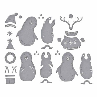 Playful Penguins 16 Metal Craft Dies by Spell