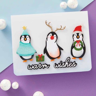 Playful Penguins 16 Metal Craft Dies by Spell