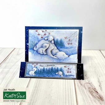 Polar Bears 3pk Die Cut 3d Decoupage Craft Sh