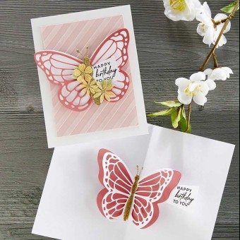 Pop Up Butterfly Metal Paper Craft Cutting Di