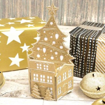 Pop-Up Christmas Tree Card Metal Dies for Pap