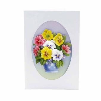 Pots of Flowers 3pk Die Cut 3d Decoupage Craf