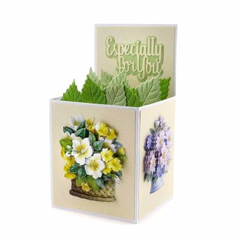 Pots of Flowers 3pk Die Cut 3d Decoupage Craf