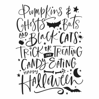 Pumpkins & Ghosts Background Spellbinders Bet