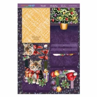 Purr-fect Christmas Pop Up Stepper Card Paper