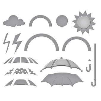 Rain or Shine Weather Paper Craft Cutting Die