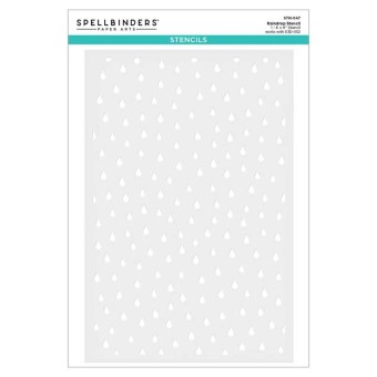 Raindrop Paper Crafting Stencil by Spellbinde