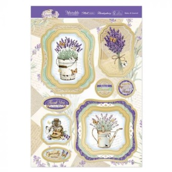 Relax & Unwind Lavender Die Cut Luxury Topper