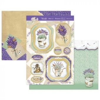 Relax & Unwind Lavender Die Cut Luxury Topper