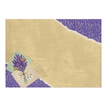 Relax & Unwind Lavender Die Cut Luxury Topper