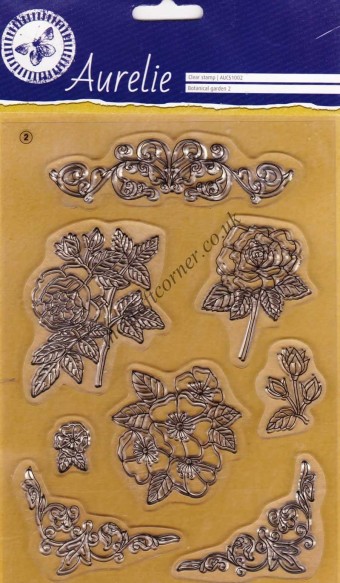 Roses & Flowers 8 Clear Unmounted Paper Craft