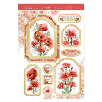 Ruby Blooms Die Cut Luxury Topper Set For Pap