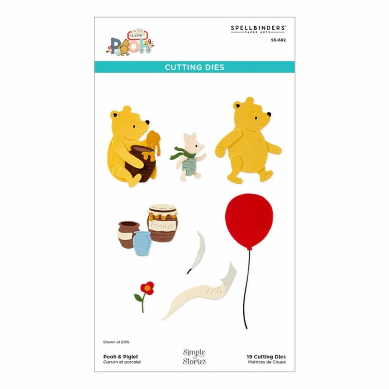 Pooh & Piglet Paper Craft Cutting Dies Winnie