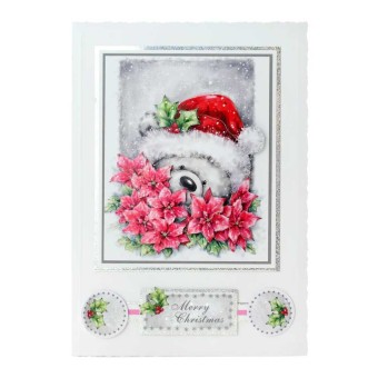 Santa Bear 3pk Die Cut 3d Decoupage Craft She