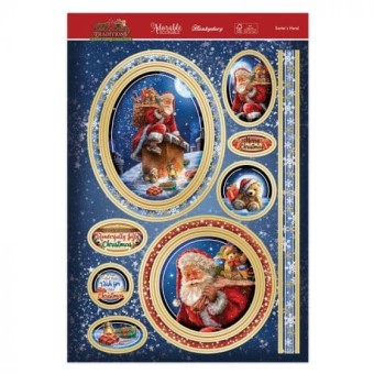 Santa's Here Luxury Topper Paper Craft Set fo