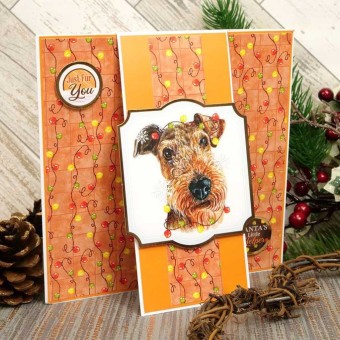 Santa's Little Yapper Pawsome Portraits Dog D