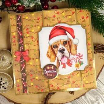 Santa's Little Yapper Pawsome Portraits Dog D