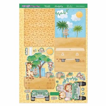 Sarafi Adventure Pop Up Stepper Card Paper Cr