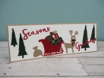 Season's Greetings Stylish Script Metal Dies 