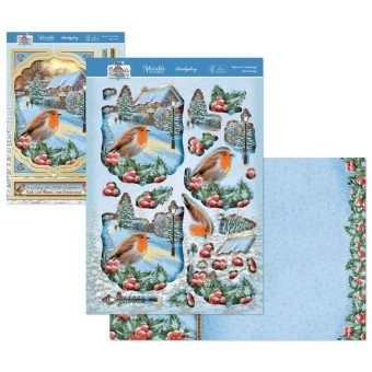 Season's Tweetings Robin Die Cut 3d Decoupage