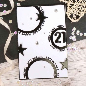 Sentiment Edged Nesting Dies - Circles Paper 