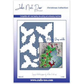 Shaded Holly Clear Rubber Stamp & Craft Die S