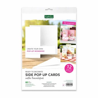 Side Pop Up Card Blank & Envelope - 12 Classi