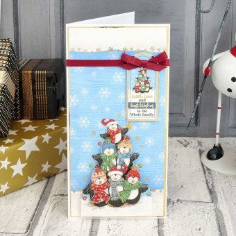 Snow Much Fun! Die Cut 3d Decoupage Luxury Pa