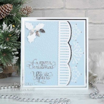 Snowflake Scalloped Border Paper Craft Metal 