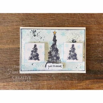 Snowflake Trees Clear Rubber Stamp by Francoi