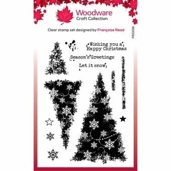 Snowflake Trees Clear Rubber Stamp by Francoi