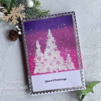 Snowflake Trees Clear Rubber Stamp by Francoi