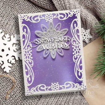 Snowflake Wishes Sentiment Paper Craft Metal 