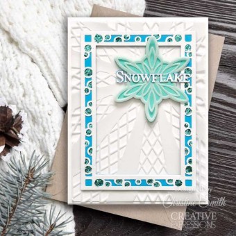 Snowflake Wishes Sentiment Paper Craft Metal 