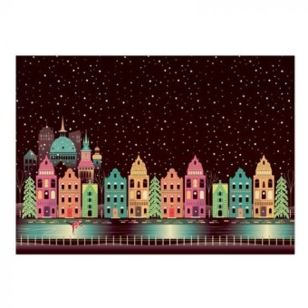 Snowing in the City Luxury Topper Paper Craft