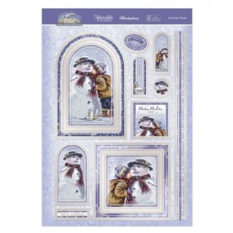 Snowman Kisses Luxury Topper Paper Craft Set 