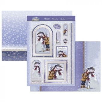 Snowman Kisses Luxury Topper Paper Craft Set 