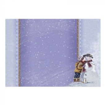 Snowman Kisses Luxury Topper Paper Craft Set 