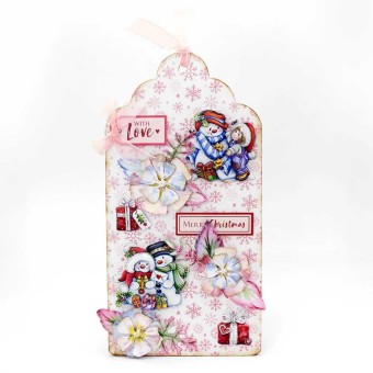 Snowmen & Presents 3pk Die Cut 3d Decoupage C