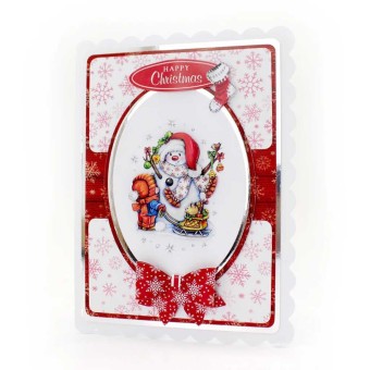 Snowmen & Sleigh 3pk Die Cut 3d Decoupage Cra