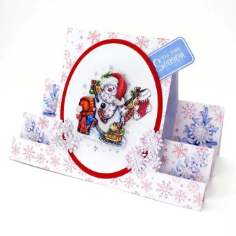 Snowmen & Sleigh 3pk Die Cut 3d Decoupage Cra