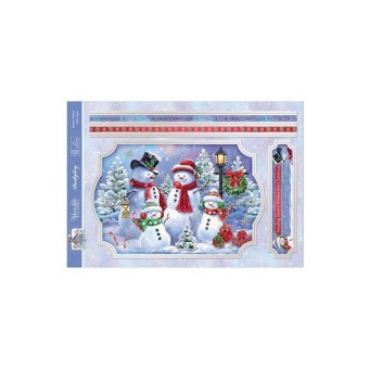 Snowy Wishes Snowman Die Cut 3d Decoupage Dec