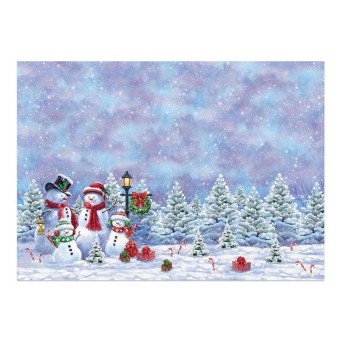 Snowy Wishes Snowman Die Cut 3d Decoupage Dec