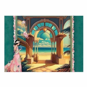 Splendid Scenes Art Deco Topper for Crafts & 