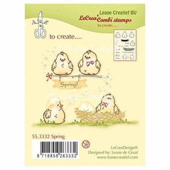 Spring Build A Nest Rubber Stamps by LeCrea D