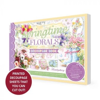 Springtime Florals Hunkydory Decoupage Book -