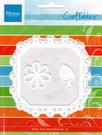 Square Stitch With Flower & Leaf Craftables D